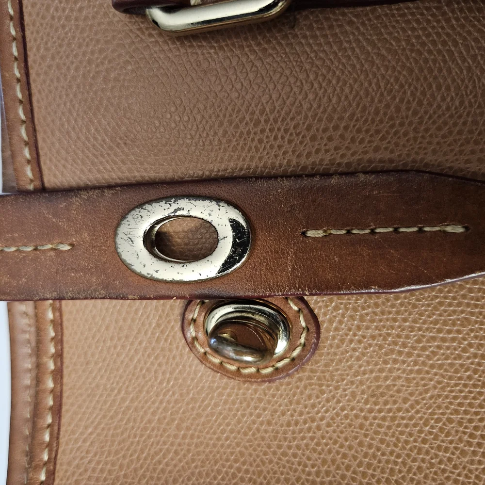 Vintage Dooney & Bourke Pebble Leather Large Handbag - Picture 4 of 16